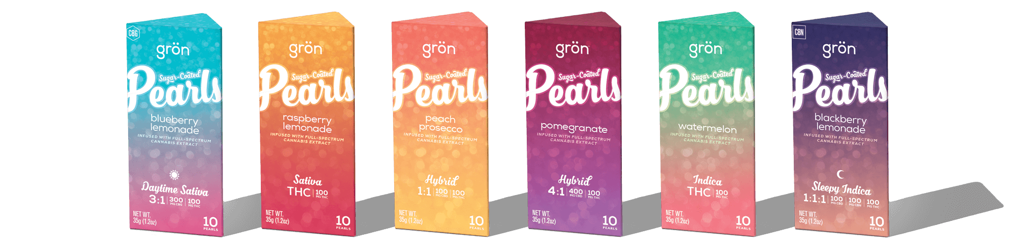 Grön Sugar-Coated Pearls