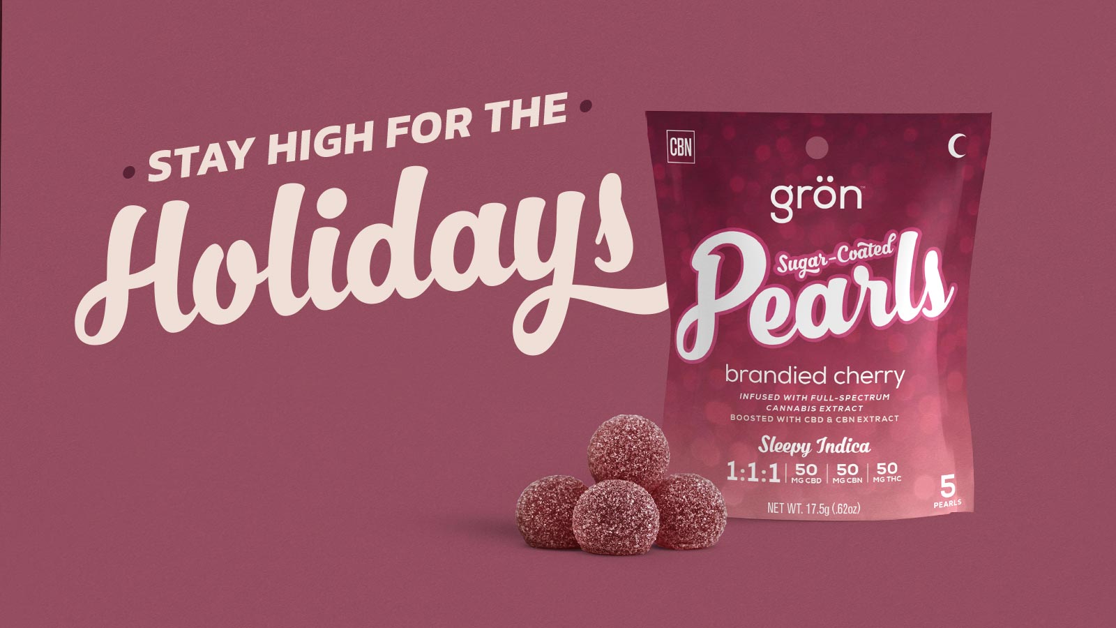 Grön Holiday Exclusive 1:1:1 Brandied Cherry Pearls