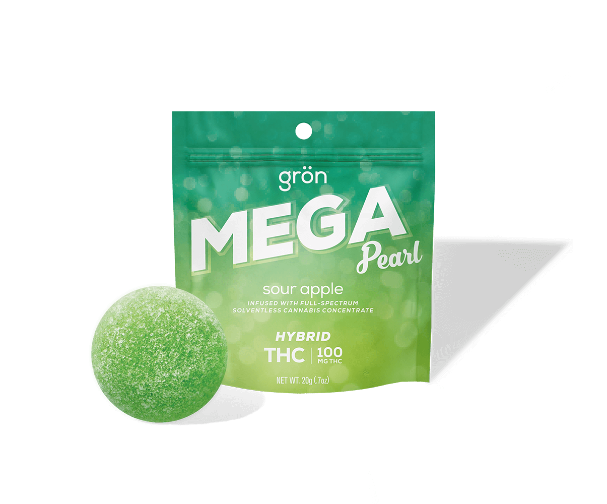 Grön THC Sour Apple Mega Pearl