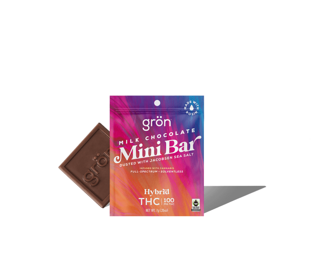 Grön THC Milk Chocolate Mini Bar - Hybrid - Oregon
