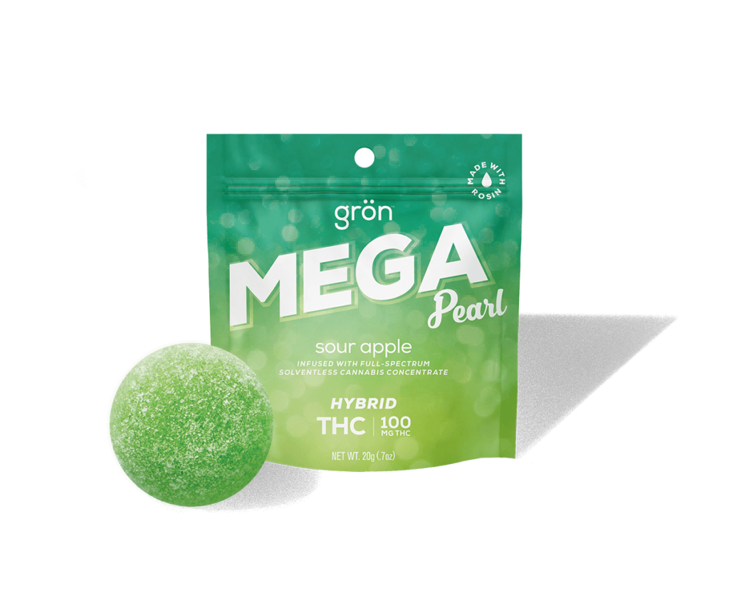 Grön THC Sour Apple Mega Pearl - Hybrid - Oregon