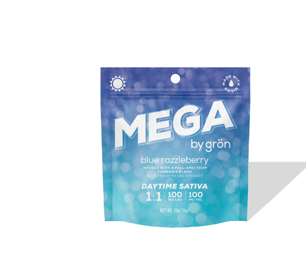 Grön Mega Blue Razzleberry Package