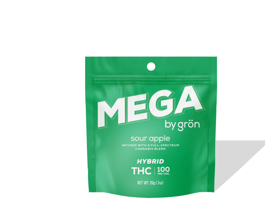 Grön Mega Sour Apple Package
