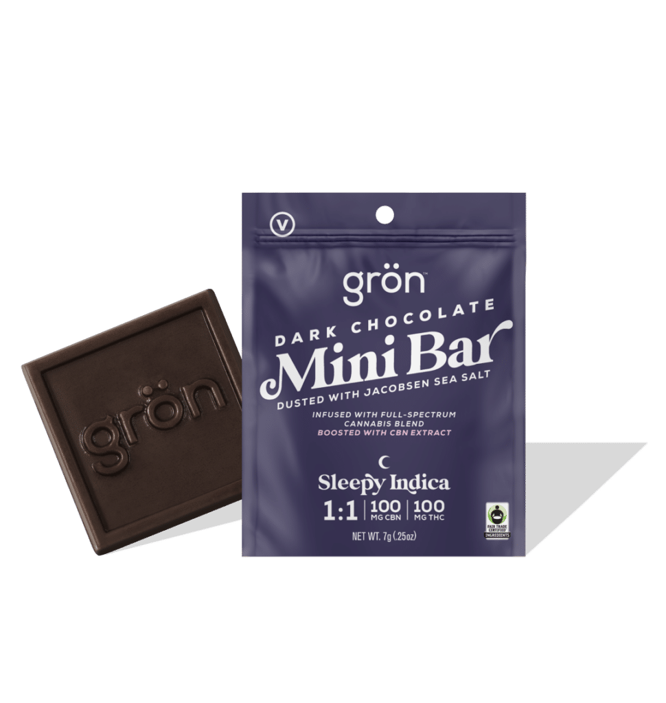 Grön Mini Bar Dark Chocolate 1:1 Package
