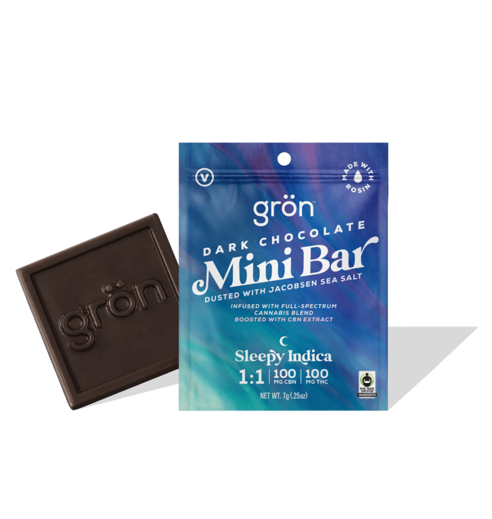 Grön Mini Bar Dark Chocolate 1:1 Package