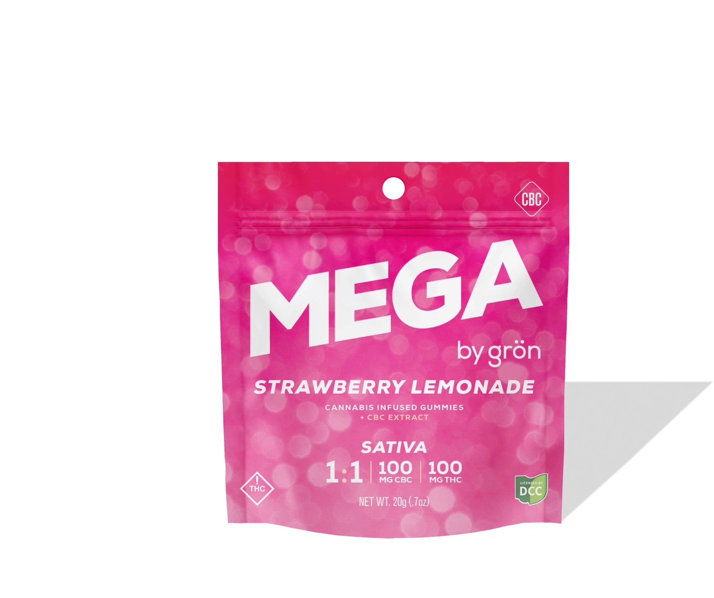 1:1 Strawberry Lemonade - Grön Cannabis Edibles