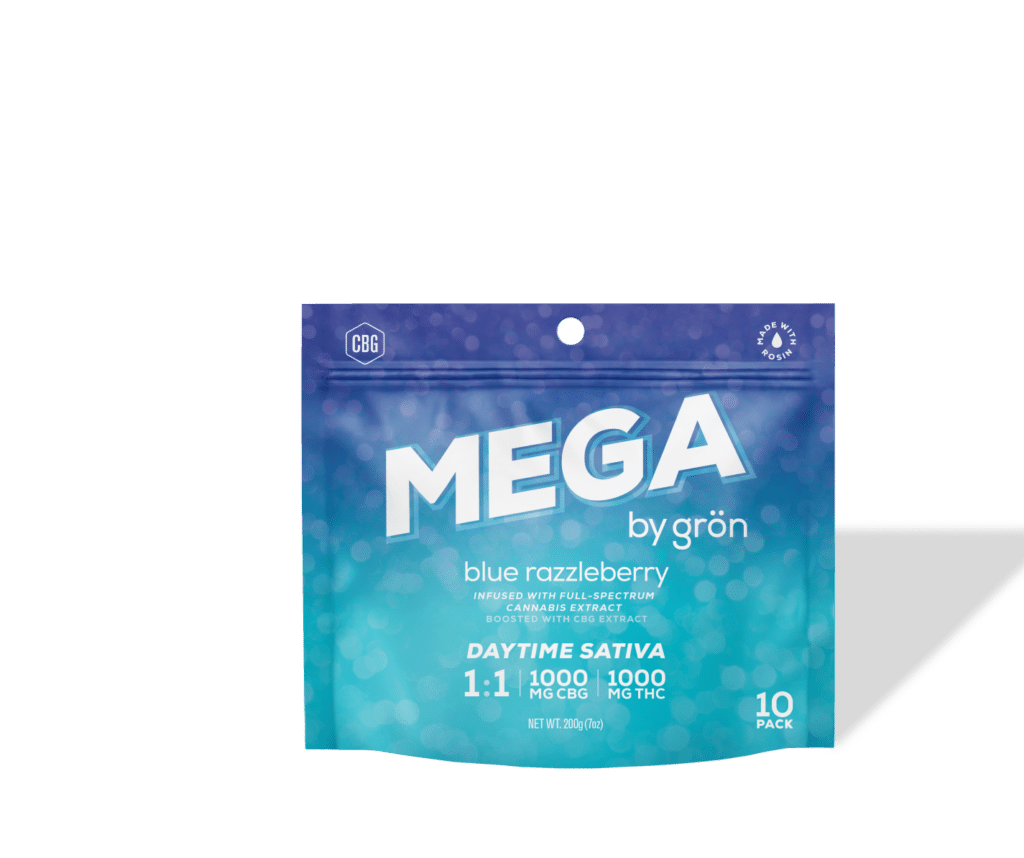 Grön Blue Razzleberry Mega