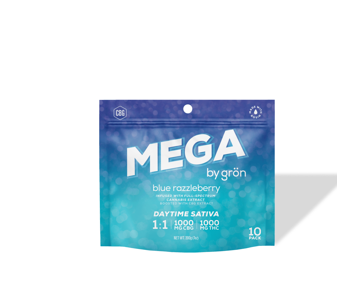 Grön Blue Razzleberry Mega